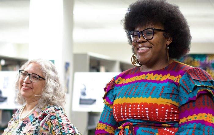 Ms. Shroff and Ms. Bell during Black History Month Event